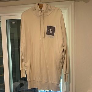 Calvin Klein Off-White Sweater Dress